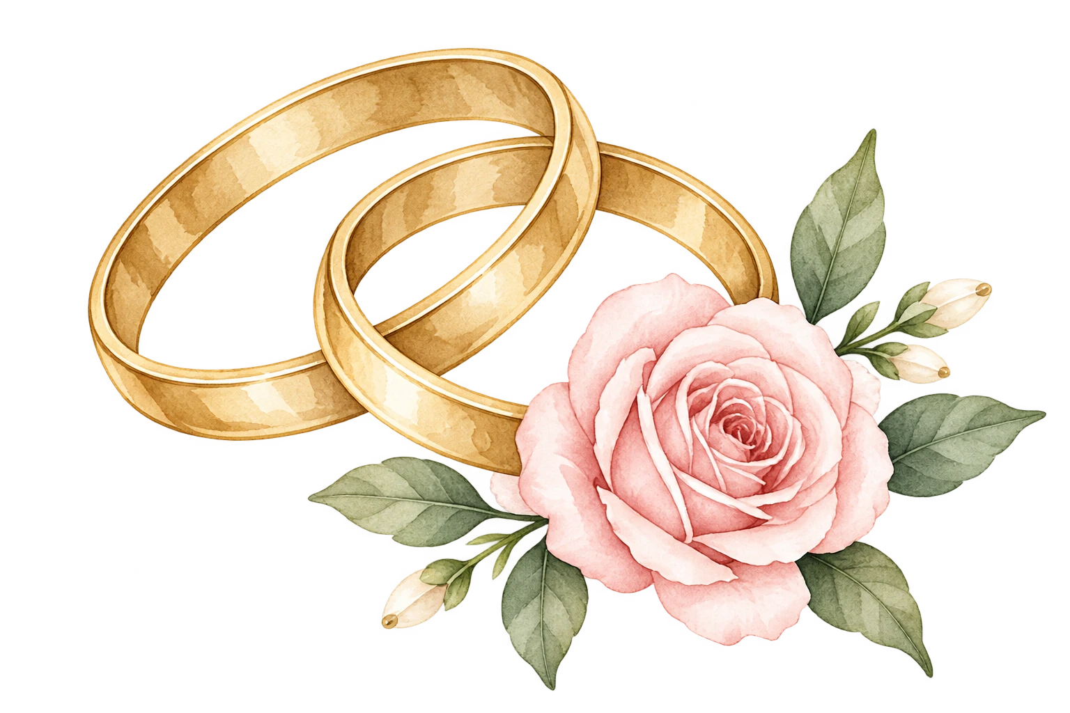 Alliances et rose